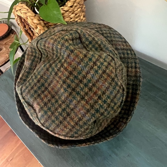 Oxford Blue Men’s Tweed Fedora made in England. 23.5” - Picture 3 of 7